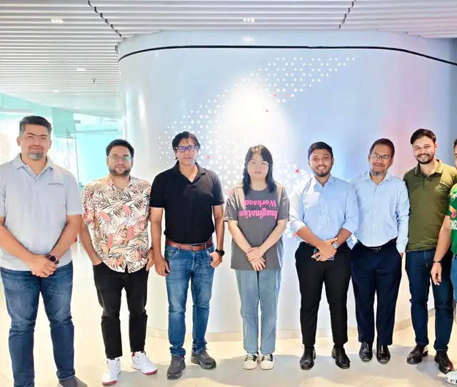 Group photo after a client meeting